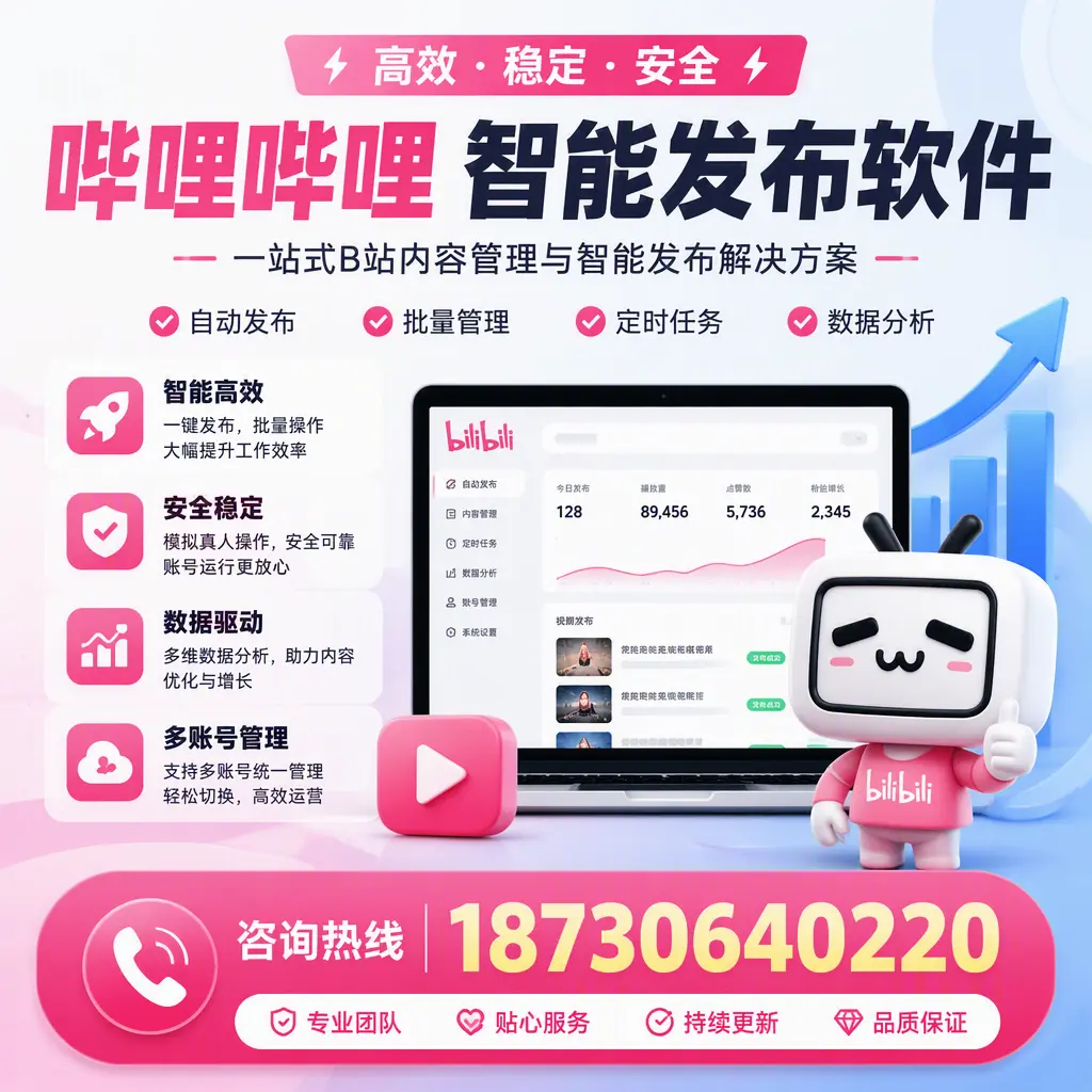 哔哩哔哩智能发布软件适用场景分析：在 黑河 的最佳实践