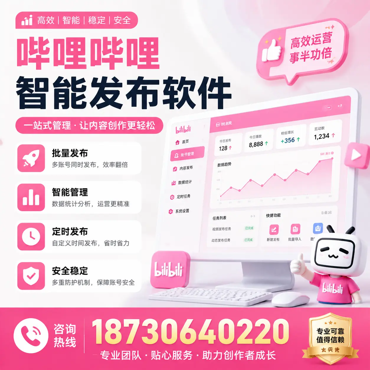 如何评估哔哩哔哩智能发布软件的ROI?黑河 企业必读